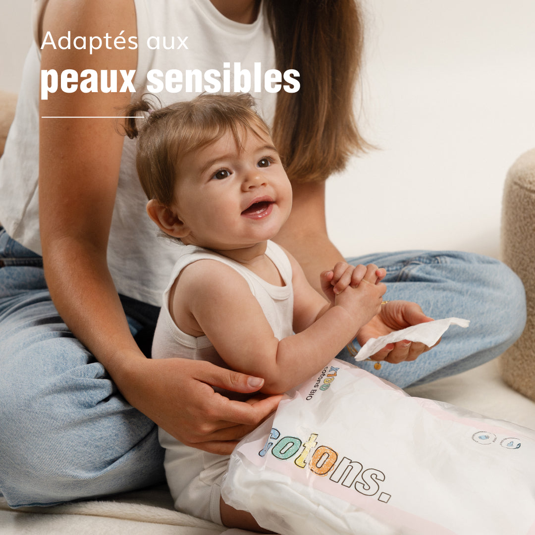 Cotons bébé bio x3