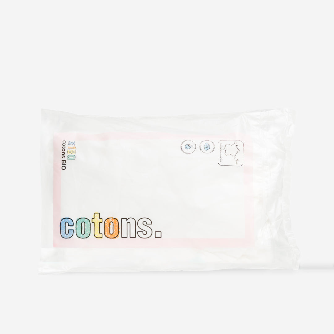 Cotons bébé bio x3