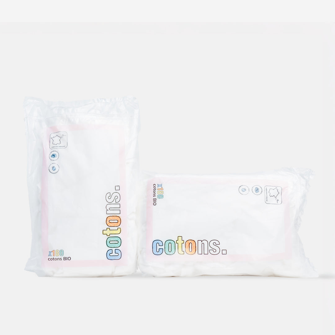 Cotons bébé bio x3