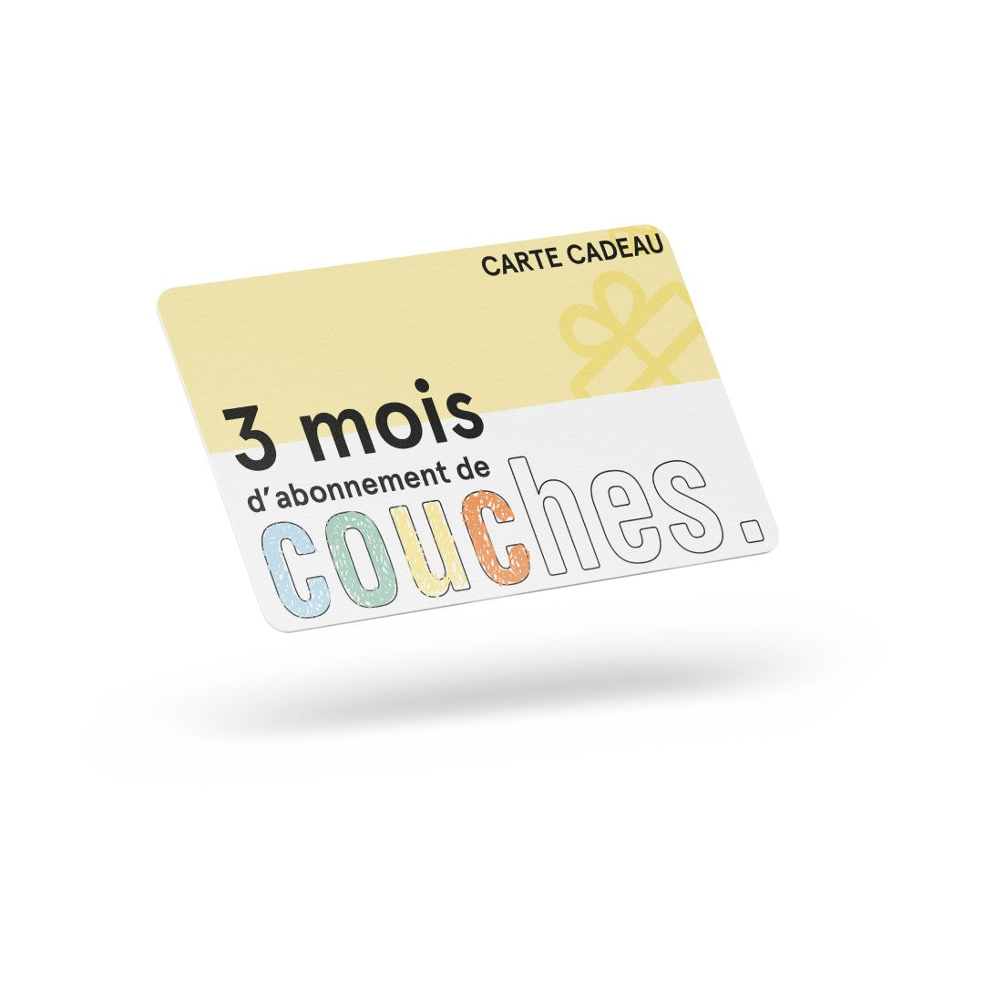 Carte cadeau couche