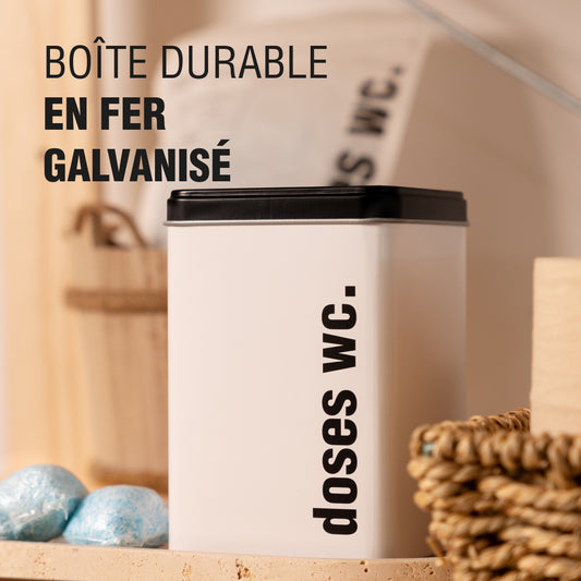 Boite de rangement doses WC