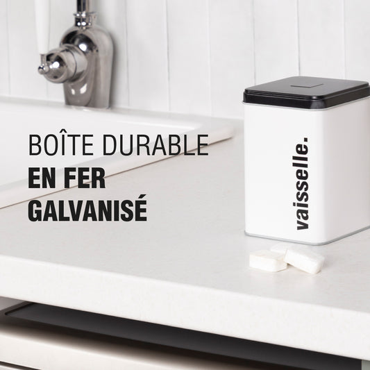 Boite de rangement tablettes lave-vaisselle