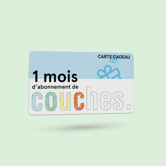 Carte cadeau couche