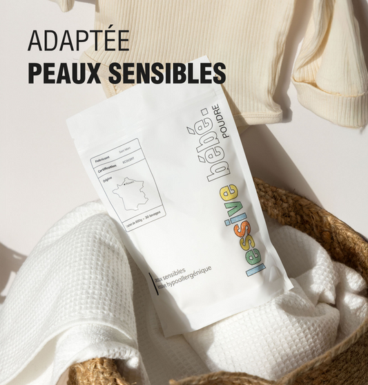 Kit de départ lessive poudre bébé et peaux sensibles