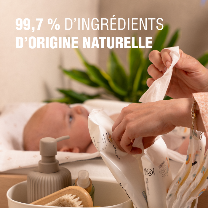 Lingettes nettoyantes bébé