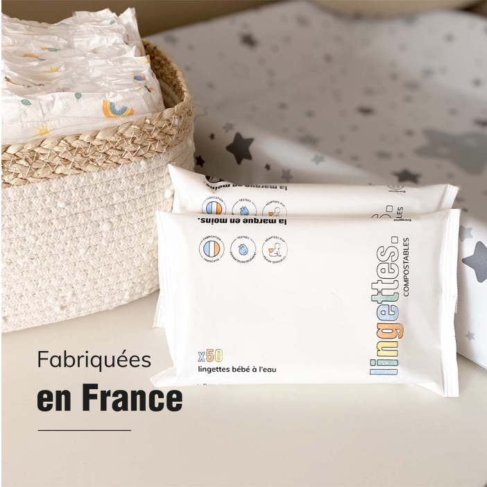 Lingettes nettoyantes bébé x3