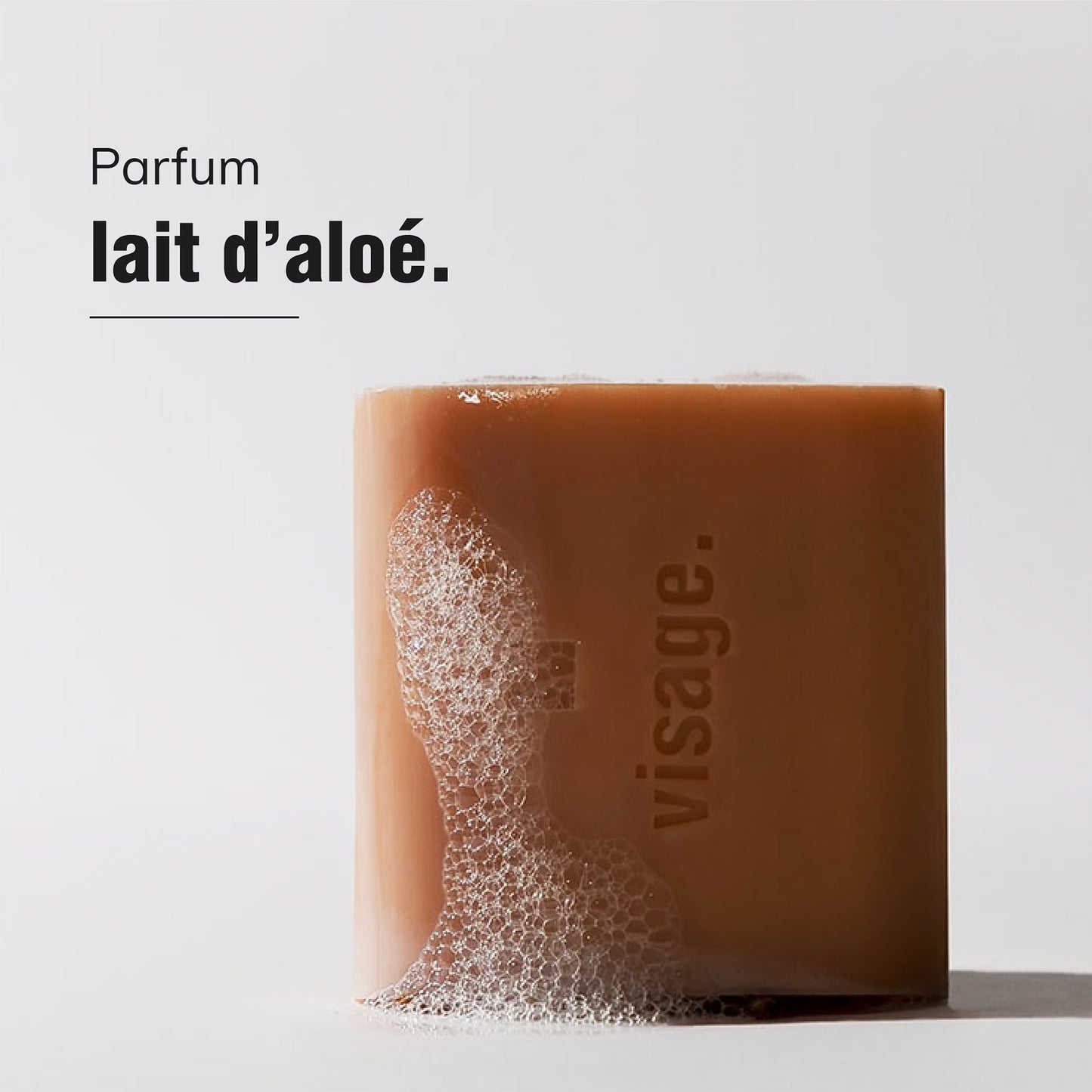 Nettoyant visage solide - Lait d'aloé