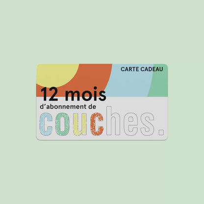 Carte cadeau couche