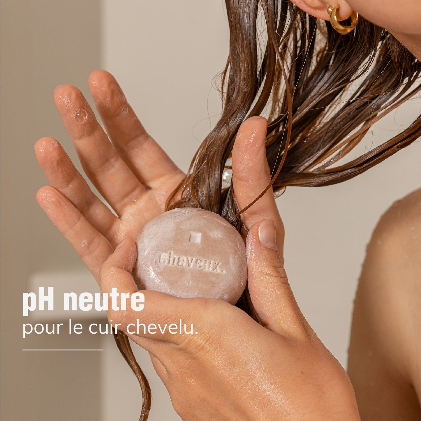 Shampoing solide - Tous Types de Cheveux - Fleurs blanches